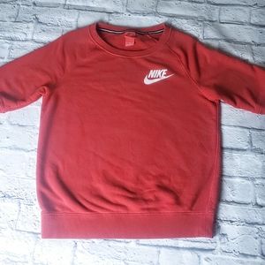 Vintage Nike Red Short Sleeve Sweatshirt Sz M